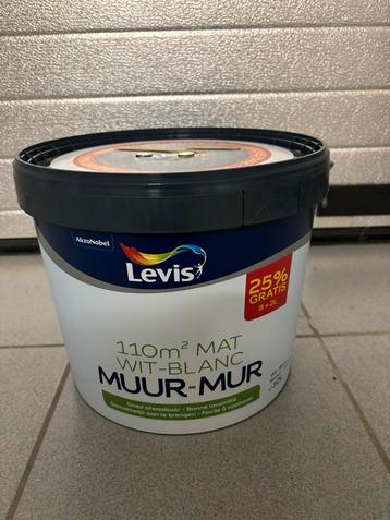 Peinture Levis blanc mat 10 litres beschikbaar voor biedingen