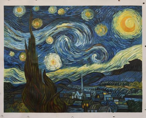 Van Gogh: Sterrennacht, prachtige olieverfreplica, Antiek en Kunst, Kunst | Schilderijen | Klassiek, Verzenden