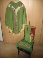 Chasuble / vetement liturgique verte avec accessoires, Enlèvement ou Envoi