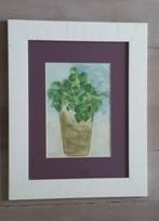 tekening in Gouache / ingelijst, Antiek en Kunst, Kunst | Tekeningen en Fotografie, Ophalen