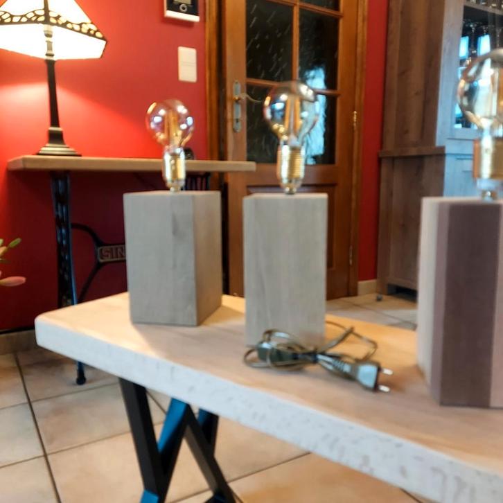 3 LAMPES STYLE  INDUSTRIEL, Maison & Meubles, Lampes | Lampes de table, Comme neuf, Enlèvement