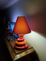Grote vintage „GALET” lamp in oranjerood email, Antiek en Kunst, Antiek | Verlichting, Ophalen of Verzenden