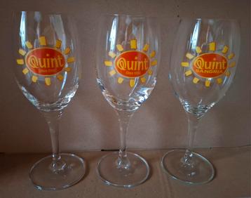 3 Sangriaglazen Quint 23 cm H beschikbaar voor biedingen