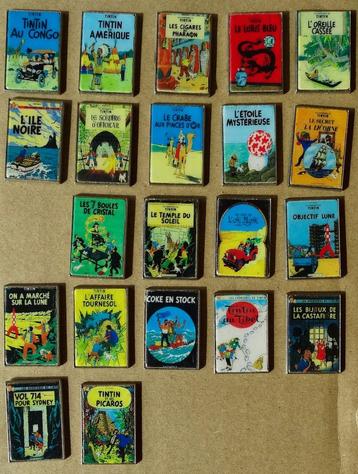 Pin's Tintin couverture 21 albums 