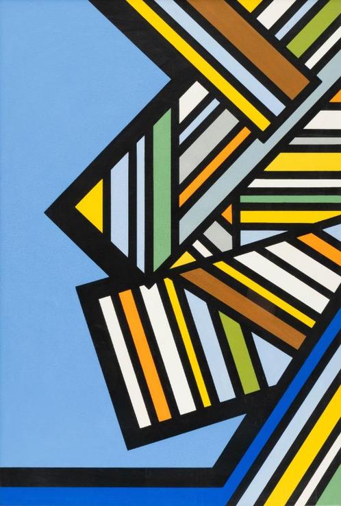 Guy Vandenbranden - Gouache 1984, Antiek en Kunst, Kunst | Schilderijen | Abstract, Ophalen