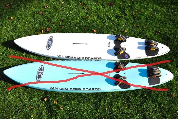 Van den Berg Slalom board, Sports nautiques & Bateaux, Planche à voile, Utilisé, Planche, 250 à 300 cm, Avec sac de transport