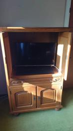 GRATIS Eiken TV meubel met lade, Huis en Inrichting, Ophalen, Gebruikt, 100 tot 150 cm, Vintage eiken