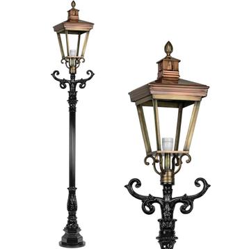 Buitenlamp, lantaarn met keramische fitting en glas, gegoten beschikbaar voor biedingen