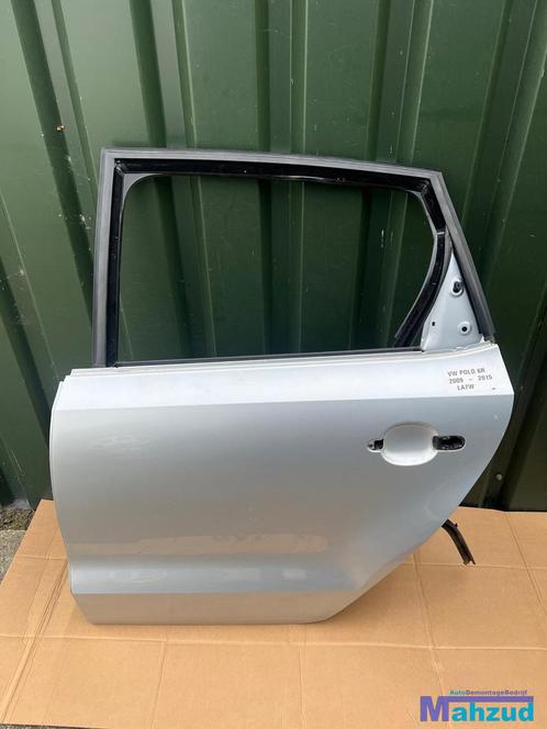 VW POLO 6R 6C zilver LA7W links achter deur portier 2009-201, Auto-onderdelen, Carrosserie, Deur, Volkswagen, Achter, Rechts, Gebruikt