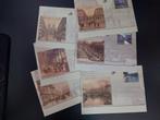 Oude gele briefkaarten Brussel (6), Postzegels en Munten, Brieven en Enveloppen | België, Ophalen of Verzenden, Briefkaart