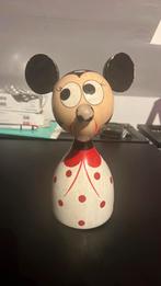 Minnie Mouse spaarpot jaren 50-60 hout, Verzamelen, Ophalen of Verzenden, Zo goed als nieuw, Hout