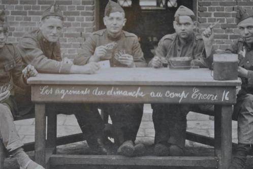 Fotokaart originele Belgische soldaten Camps Encore 16 1922, Verzamelen, Militaria | Algemeen, Landmacht, Foto of Poster, Ophalen of Verzenden