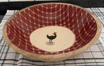 Saladier en bois neuf - motif intérieur coq, Neuf, Enlèvement, Autres matériaux, Autres styles