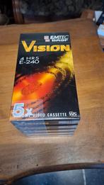 Cassettes video VHS plusieurs lot de 5 casses neuves, Computers en Software, Beschrijfbare discs, Ophalen