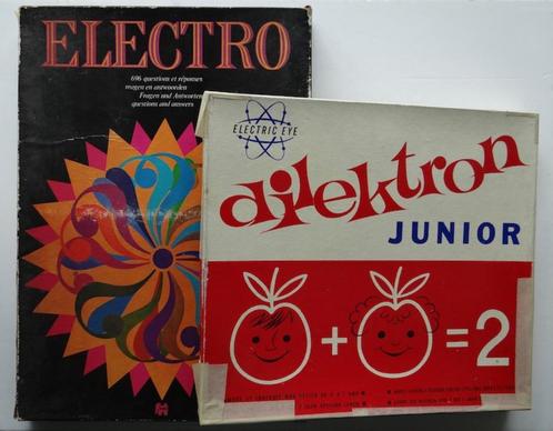 2 vintage electrospellen, Hobby en Vrije tijd, Gezelschapsspellen | Bordspellen, Gebruikt, Ophalen of Verzenden