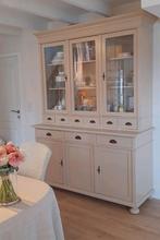 Vitrine kast landelijke stijl, Huis en Inrichting, Kasten | Buffetkasten, Ophalen, 200 cm of meer, 150 tot 200 cm, Zo goed als nieuw