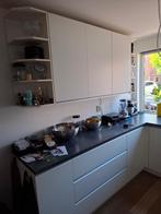 MODERNE U VORM KEUKEN + APPARATUUR, Ophalen, U-keuken, Wit, Zo goed als nieuw