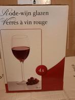 wijnglazen splinternieuwe doos rode wijnglazen 4x 35cl, Ophalen of Verzenden, Nieuw