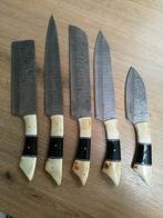 5 couteaux de chef, Maison & Meubles, Comme neuf, Autres matériaux, Ensemble de couverts, Enlèvement ou Envoi