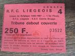 Voetbalticket RFC Liegeois, Utilisé, Enlèvement ou Envoi