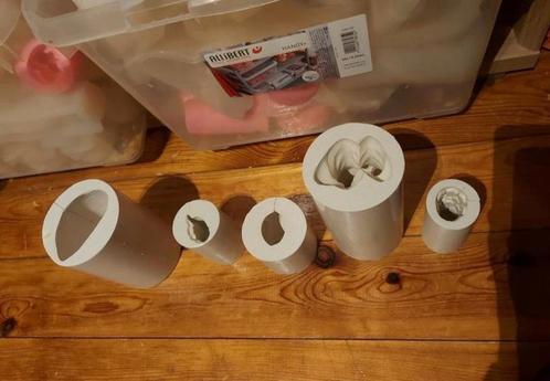 5 silicone kaarsmallen Lyson, Huis en Inrichting, Woonaccessoires | Kandelaars en Kaarsen, Zo goed als nieuw, Kaars, Ophalen of Verzenden