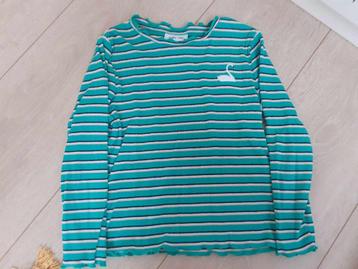 Longsleeve milla star (JBC) maat 110 - groen gestreept, Kinderen en Baby's, Kinderkleding | Maat 110, Meisje, Ophalen of Verzenden