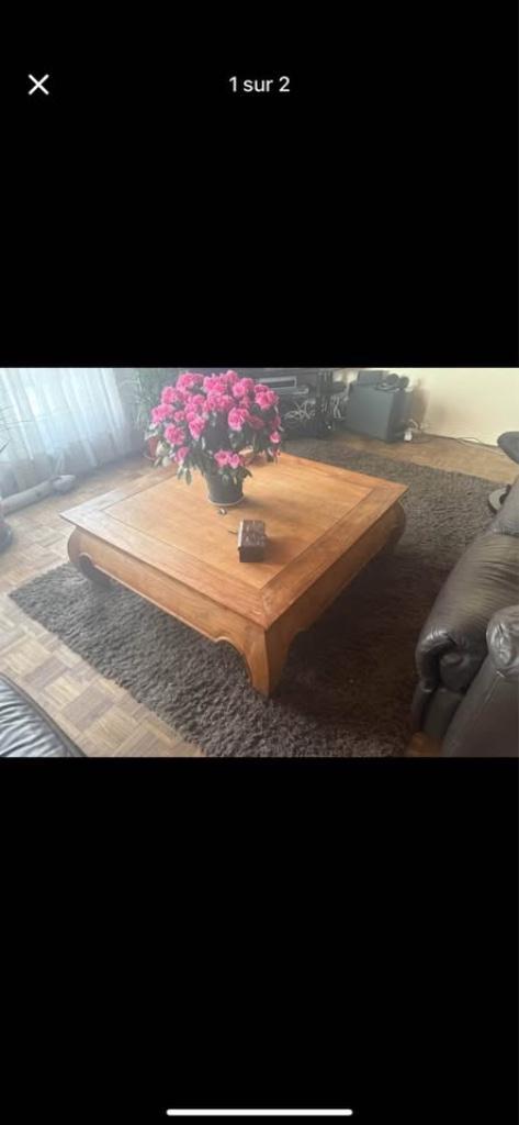 Table basse type Balinaise, Antiek en Kunst, Antiek | Meubels | Tafels, Ophalen