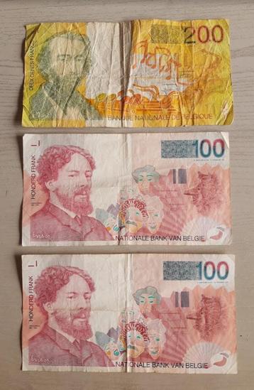 Belgische bankbiljetten 200Fr. 100Fr. beschikbaar voor biedingen