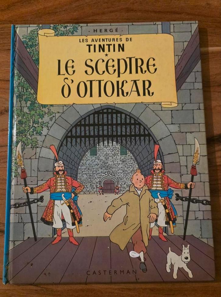 Tintin - Le Sceptre d'Ottokar 1980, Boeken, Stripverhalen, Gelezen, Eén stripboek, Ophalen of Verzenden