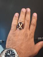 Een prachtige antieke zilveren ring met een agaat. Met twee, Handtassen en Accessoires, Ringen, Ophalen of Verzenden