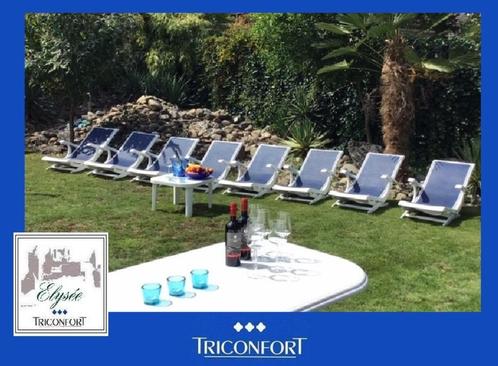 tuinset en lounge / tuinstoelen TRICONFORT Elysee vgl Roverg, Jardin & Terrasse, Chaises de jardin, Comme neuf, Synthétique, Pliant