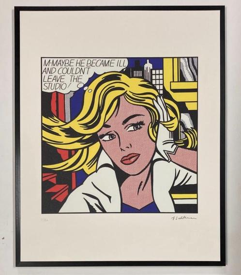 Roy Lichtenstein: lithografie op 50 exemplaren, Antiek en Kunst, Kunst | Litho's en Zeefdrukken, Ophalen of Verzenden