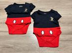 2 rompers Mickey Mouse (Primark, maat 50), Kinderen en Baby's, Babykleding | Maat 50, Ophalen of Verzenden, Zo goed als nieuw