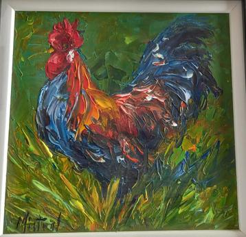 Schilderij Vincent Rallo "Le coq"