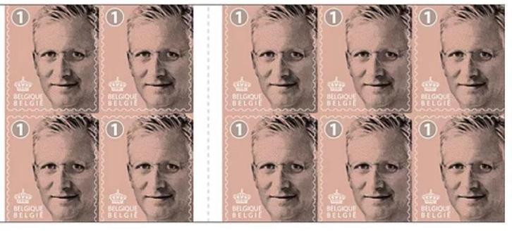 Postzegels Belgie Waarde 1 zelfklevend non-prior 100 st 75 €, Postzegels en Munten, Postzegels | Europa | België, Postfris, Ophalen of Verzenden