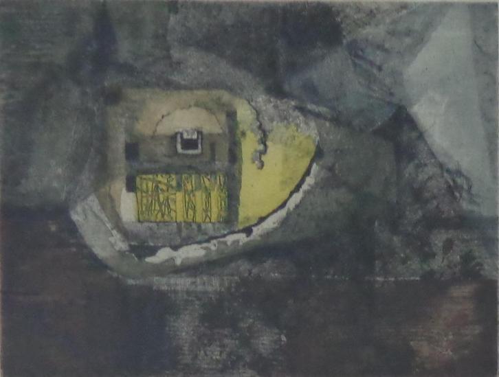 RENE CARCAN / CONFIDENCE / KLEURETS / 52x67cm / KADER / SIG, Antiek en Kunst, Kunst | Litho's en Zeefdrukken, Ophalen of Verzenden