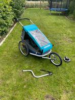 Fietskar croozer kid for 1 (blauw), Vélos & Vélomoteurs, Accessoires vélo | Remorques, Comme neuf, Pliable, Moins de 20 kg, Enlèvement