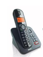 2 Philips CD 155 Draadloze DECT telefoons + basisstations, Ophalen, Gebruikt, 2 handsets