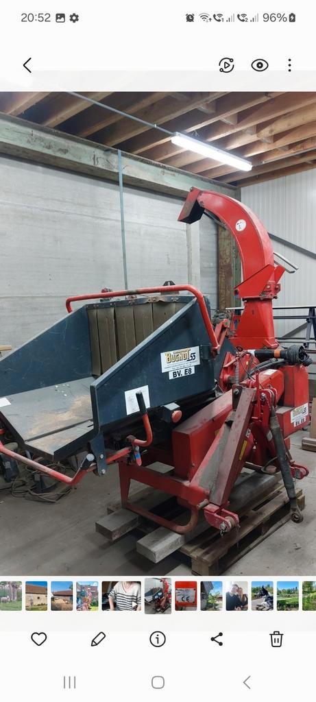 Bugnot 55 BV E8, Zakelijke goederen, Machines en Bouw | Tuin, Park en Bosbouw, Hakselaar, Ophalen