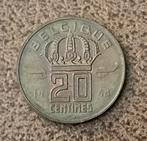 Belgium 20 Cents 1948 Essai Brons Zeldzaam!!, Envoi, Bronze, Monnaie en vrac