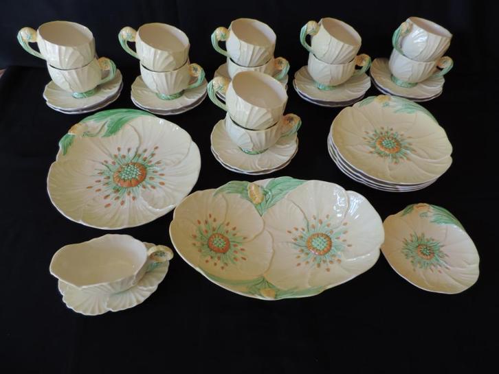 ART DECO Carlton Ware 3-delige dinerset, vintage j, Antiek en Kunst, Antiek | Servies compleet, Ophalen of Verzenden