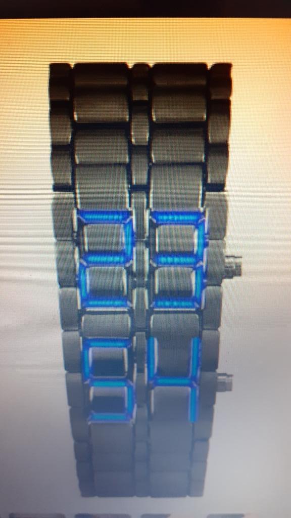 Horloge Digitale armband NIEUW, Handtassen en Accessoires, Smartwatches, Nieuw, Zwart, Waterdicht, Ophalen