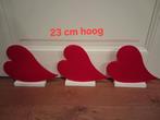 3 valentijn harten, Enlèvement ou Envoi, Comme neuf, Décoration
