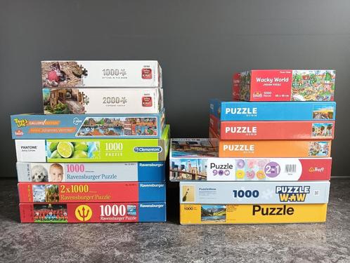 Puzzels allerlei merken, Hobby en Vrije tijd, Denksport en Puzzels, Gebruikt, Legpuzzel, 500 t/m 1500 stukjes, Ophalen