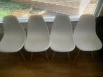 4 witte design stoelen, Huis en Inrichting, Stoelen, Ophalen, Wit, Design, Zo goed als nieuw