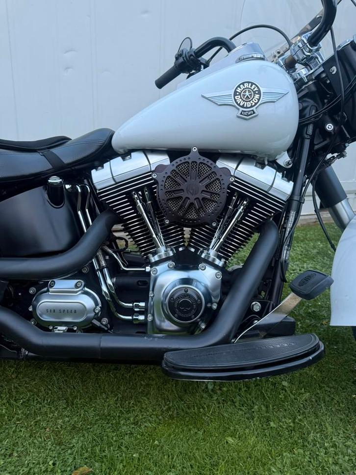 Harley davidson fatboy speciale 2010 parelmoer wit, Motoren, Motoren | Harley-Davidson, Particulier, Chopper, meer dan 35 kW, 2 cilinders