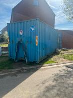 Werfcontainer met machines, materiaal ed, Ophalen