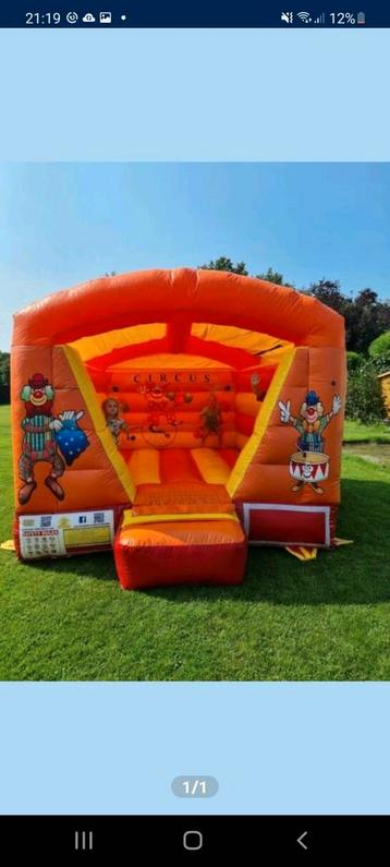 * Springkasteel Circus te HUUR * beschikbaar voor biedingen