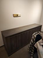 hout/grijze dressoir en tv kast, Ophalen, Gebruikt, Hout grijs, 200 cm of meer