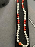 Sublime collier pièce unique vintage perles et corail, Enlèvement ou Envoi